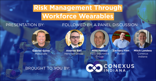 Image for Conexus Indiana Emerging Tech Webinar: Risk Management Through Workforce Wearables